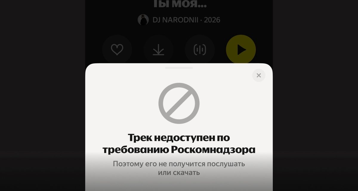 Роскомнадзор заблокировал вирусный ИИ-трек «Ты моя…» с грубым припевом